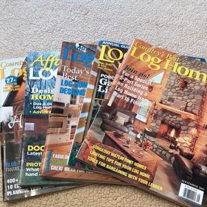Log Home Magazines Bundle of 5